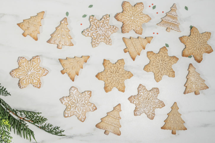 Snowflakes & Christmas Trees Silicone Mould