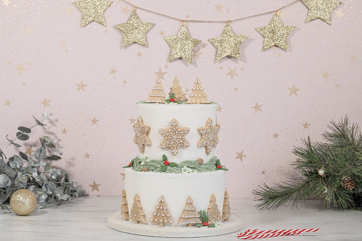 Snowflakes & Christmas Trees Silicone Mould