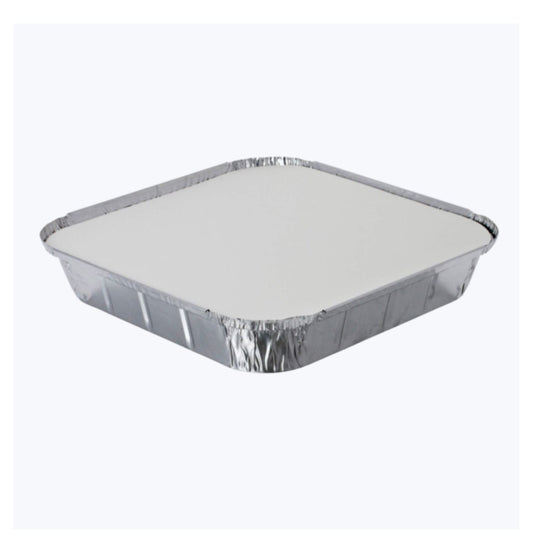 No.9 - Shallow Square Foil Containers with Lids