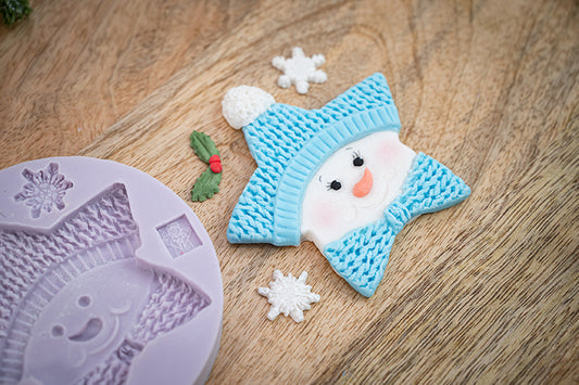 Star Snowman Silicone Mould