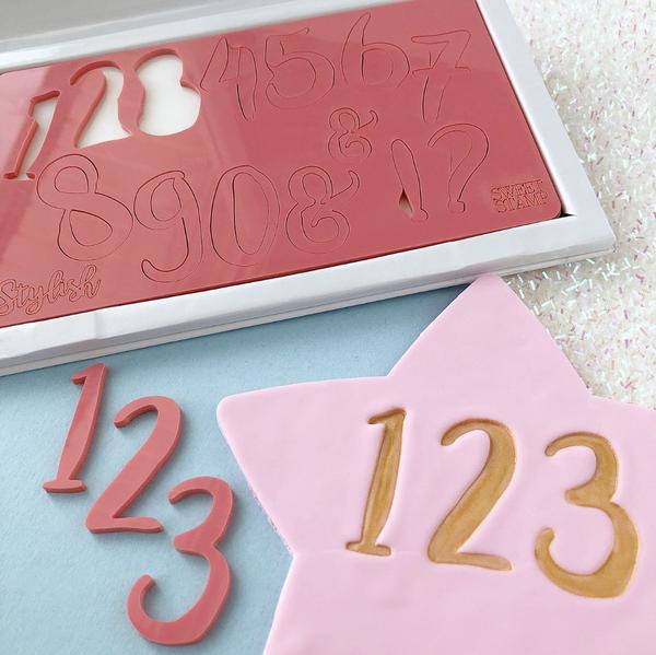 Sweet stamp - STYLISH NUMBERS (Large)