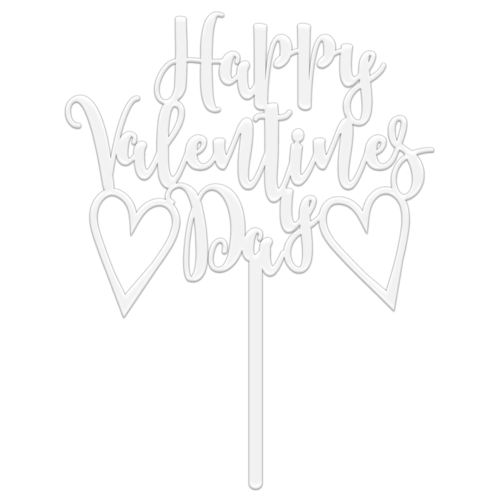 MAKE A WISH - Happy Valentines Day Cake Topper