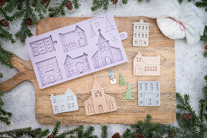 Winter Village Silicone Mould