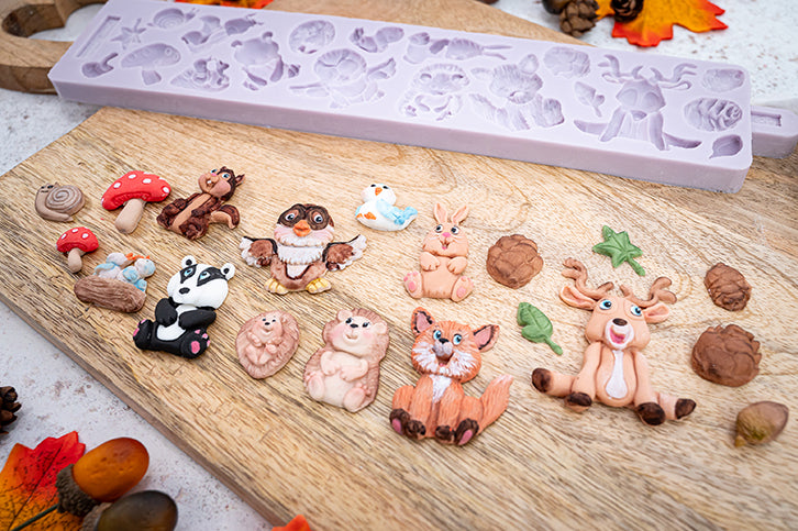 Woodland Animals Silicone Mould