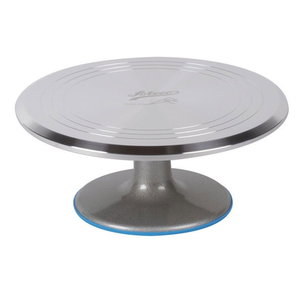 ATECO:  12" Revolving Aluminum Cake Stand