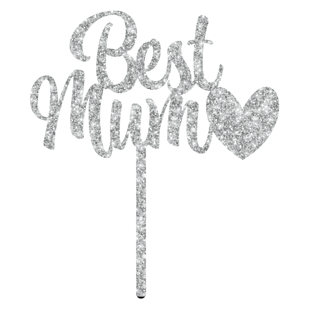 MAKE A WISH Best Mum - Mother's Day Cake Topper