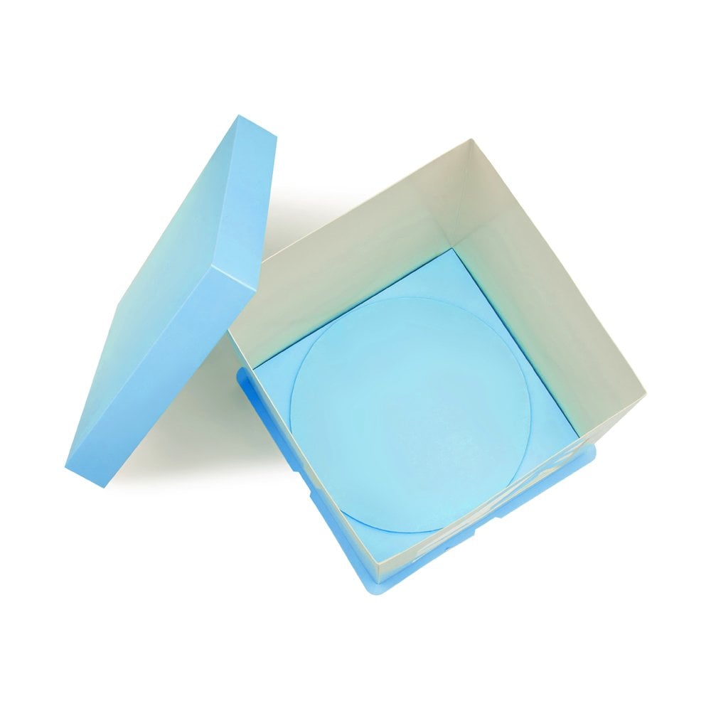 Baby Blue Tall Stylish Cake Box with Window