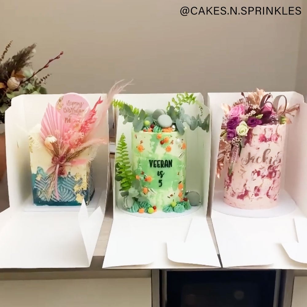 Super Tall White Extra Deep Premium Cake Boxes