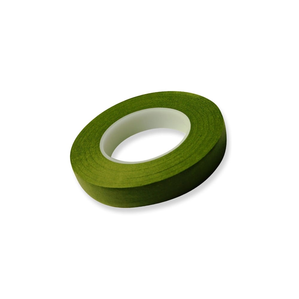 HAMILWORTH White & Light Green Florist Tape - 12mm x 27m