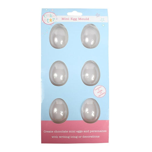 Smooth Mini Chocolate Egg Mould x 6