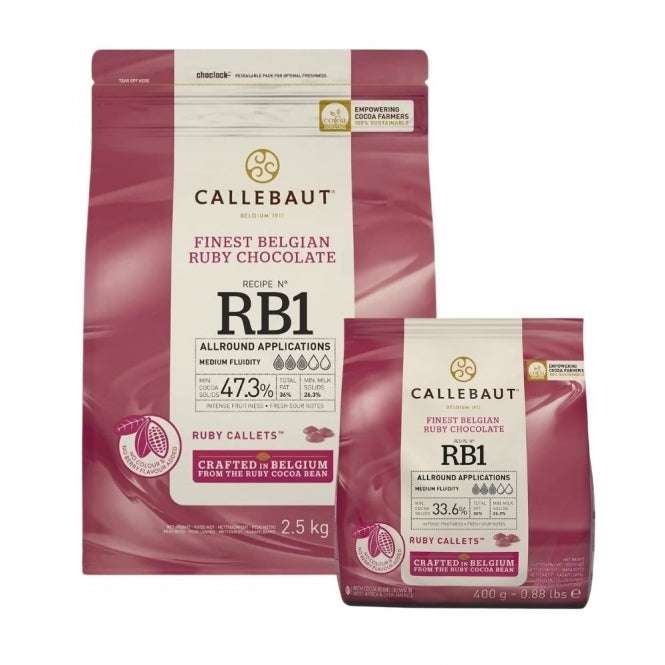 CALLEBAUT Ruby Belgian Couverture Chocolate