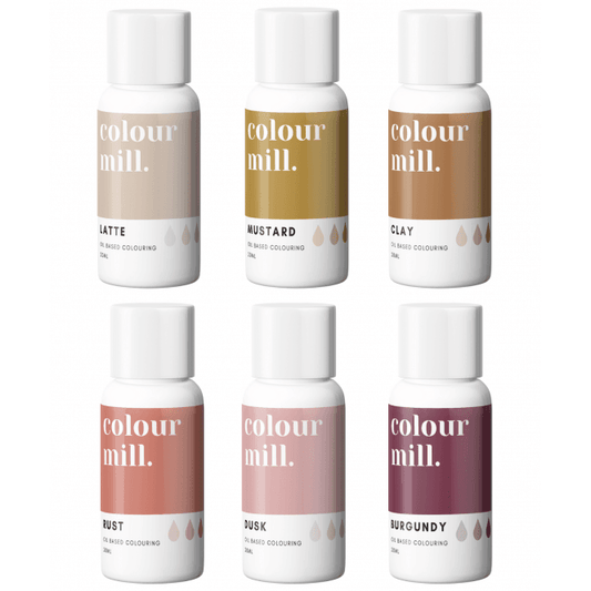 COLOUR MILL Desert Shade Colours - Gift Set of 6 Oil Based Colouring