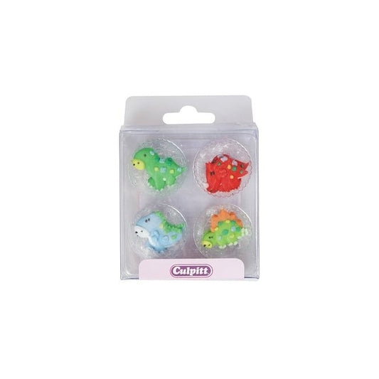 CULPITT Dinosaur Royal Icing Sugar Topper x 12