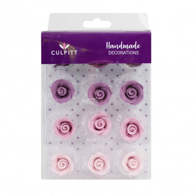 CULPITT Edible Purple Sugar Roses