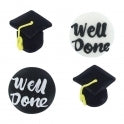 CULPITT Graduation Handmade Edible Toppers x12