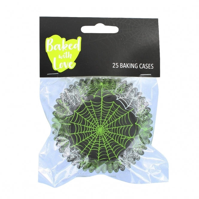 Spider Web Foil Lined Baking Cups x 25