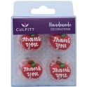 CULPITT Thank You Handmade Edible Toppers x12