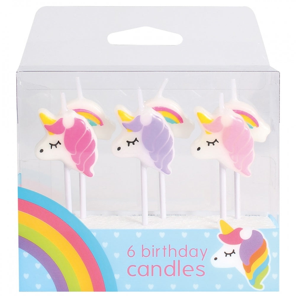 CULPITT - Unicorn & Rainbow Candles x 6