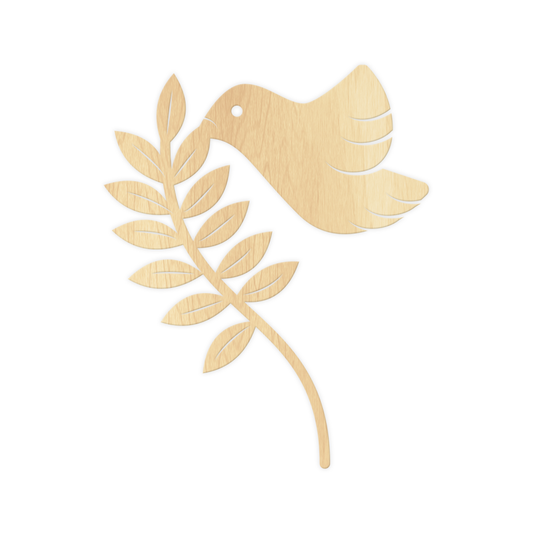 MAKE A WISH - Dove And Olive Branch Cake Topper