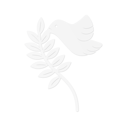 MAKE A WISH - Dove And Olive Branch Cake Topper