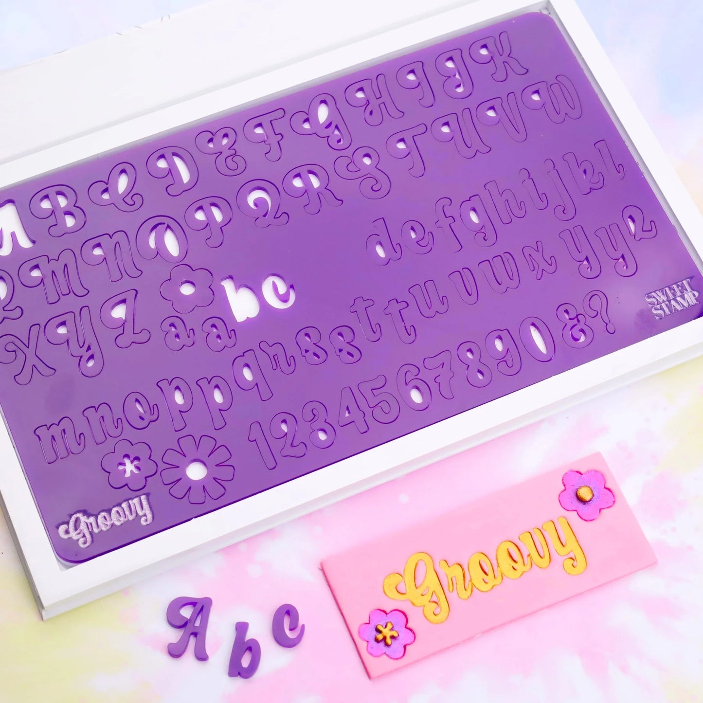 Sweet Stamp - Groovy Set - Uppercase, Lowercase, numbers & Symbols (Large)