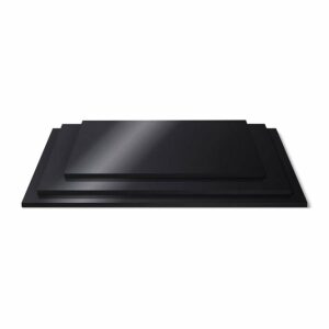 5mm BLACK RECTANGLE MDF BOARD - GLOSS