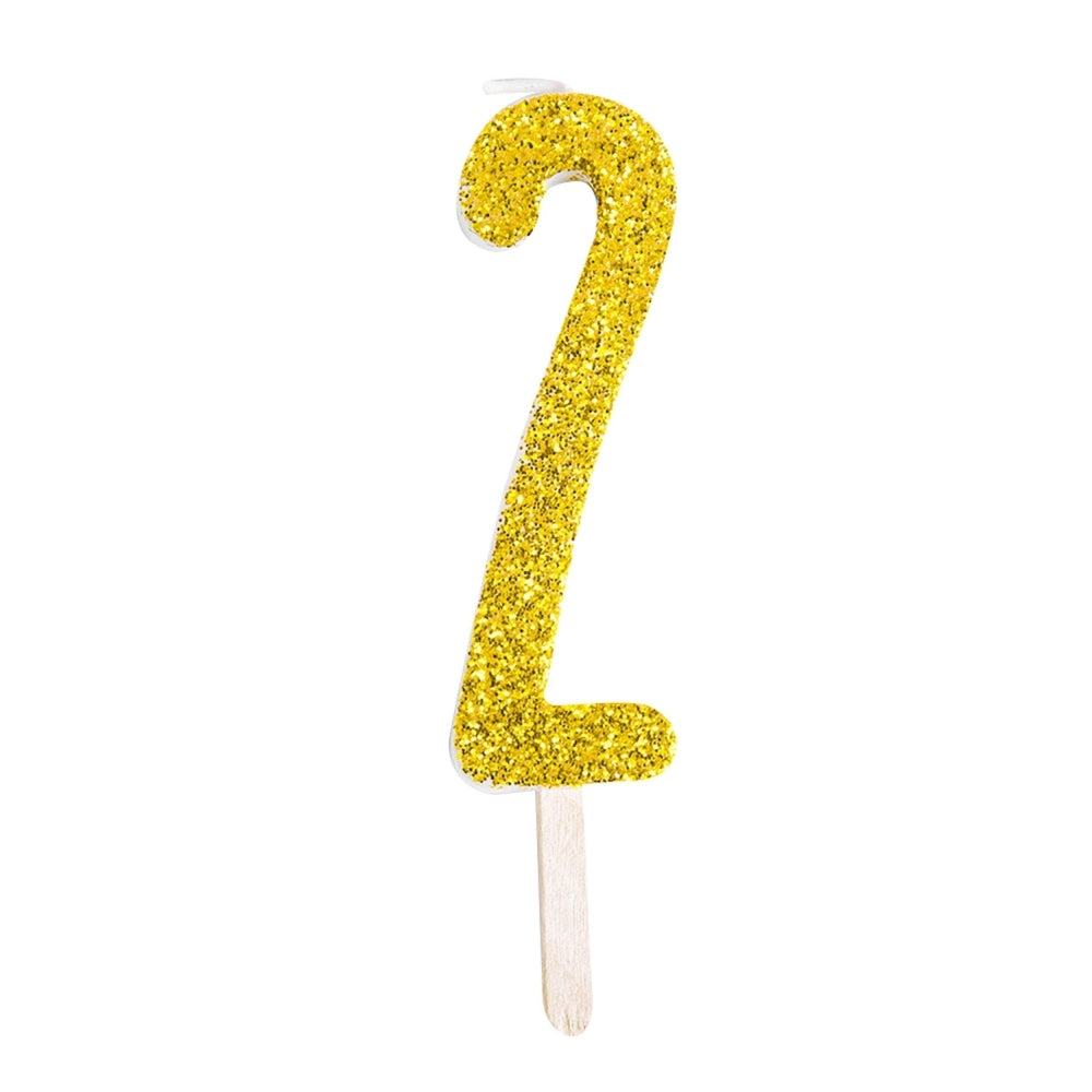 PME - Gold Glitter Number Candles