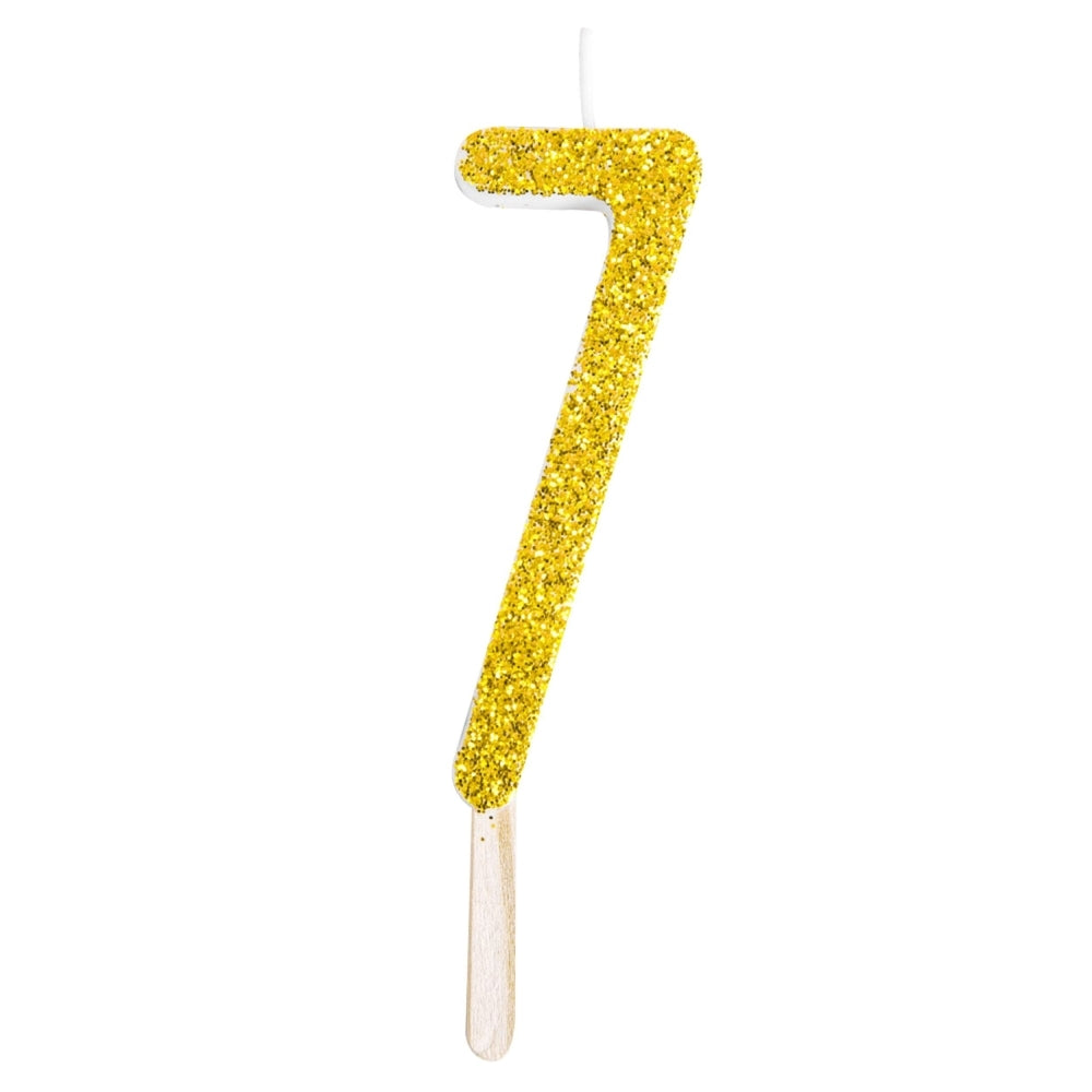 PME - Gold Glitter Number Candles