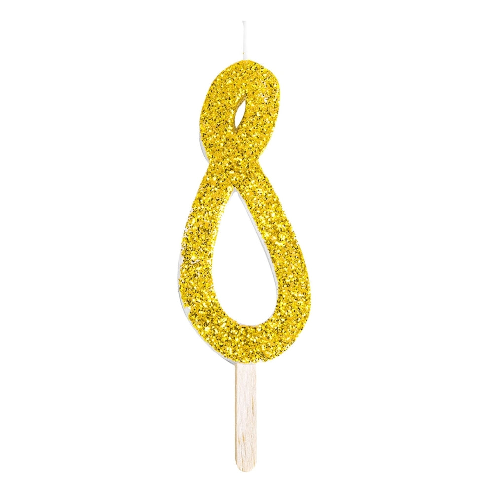 PME - Gold Glitter Number Candles