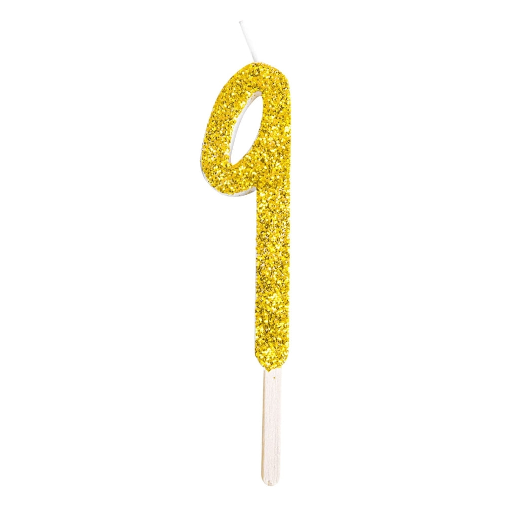 PME - Gold Glitter Number Candles