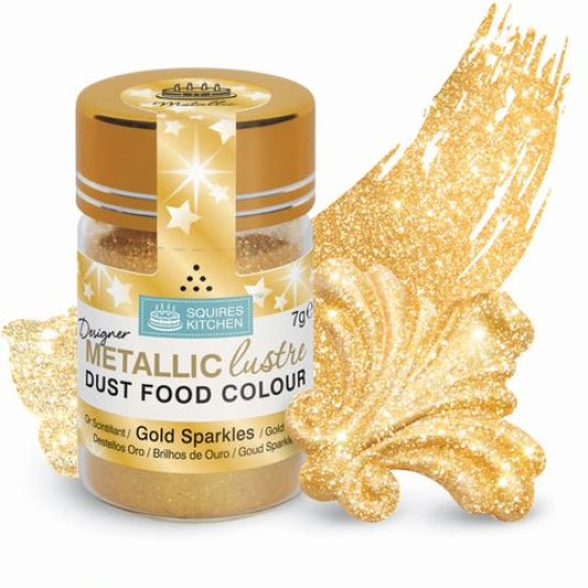 Squires Kitchen: Gold Sparkles Designer Metallic Lustre Dust