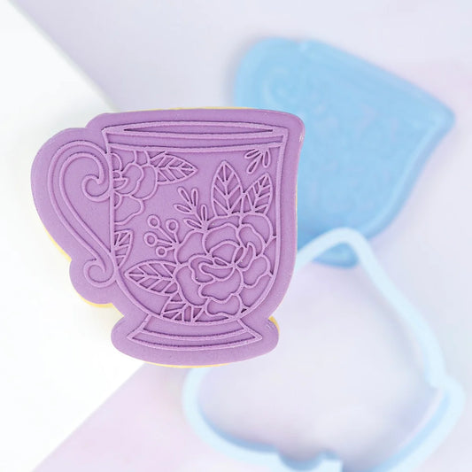 OUTBOSS STAMP N CUT - VINTAGE TEA CUP