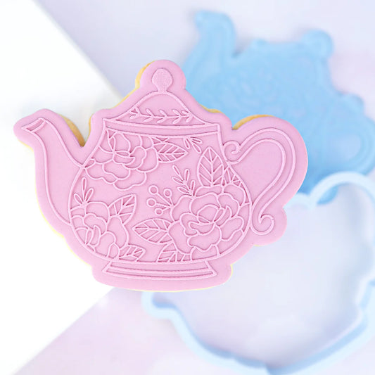 OUTboss STAMP N CUT - Vintage Tea Pot