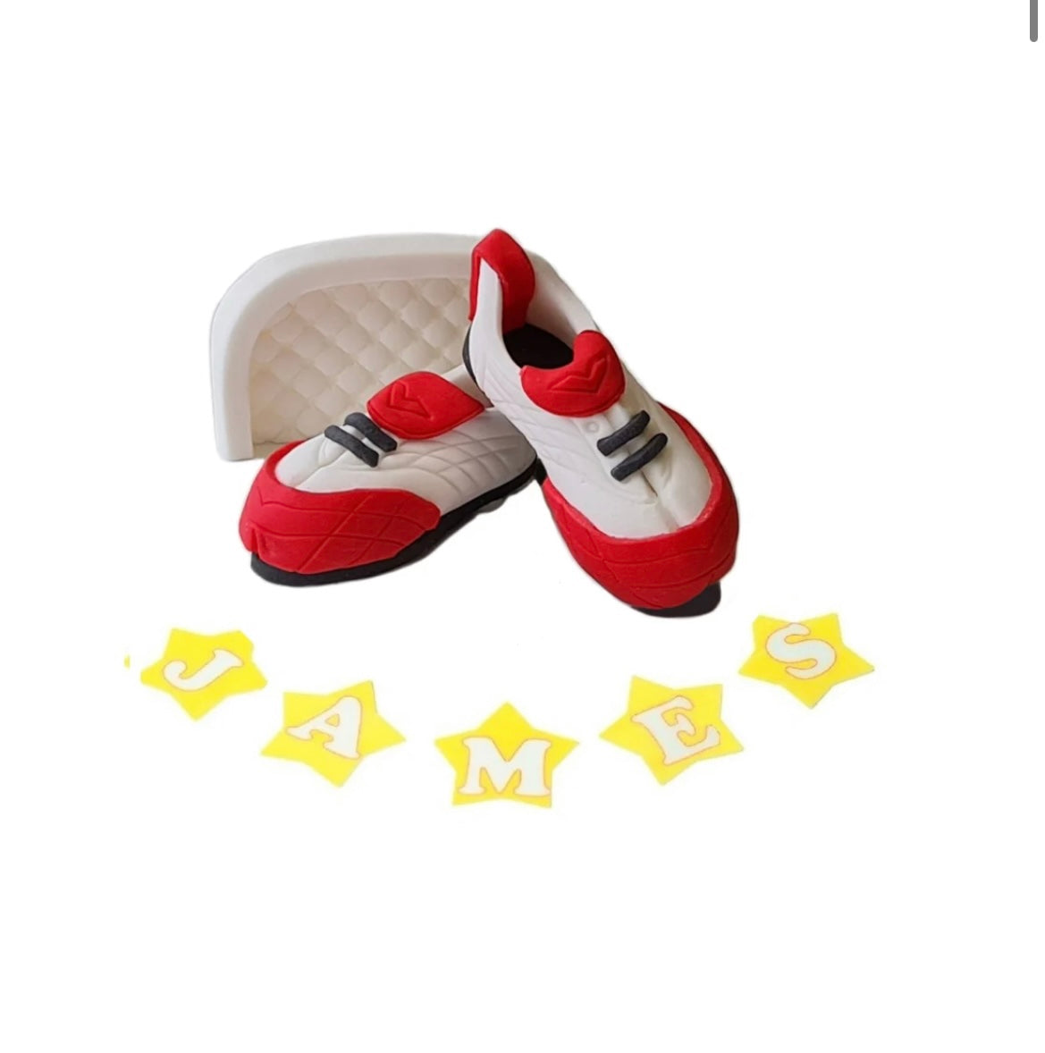 Red Football Boots - Edible Cake Topper