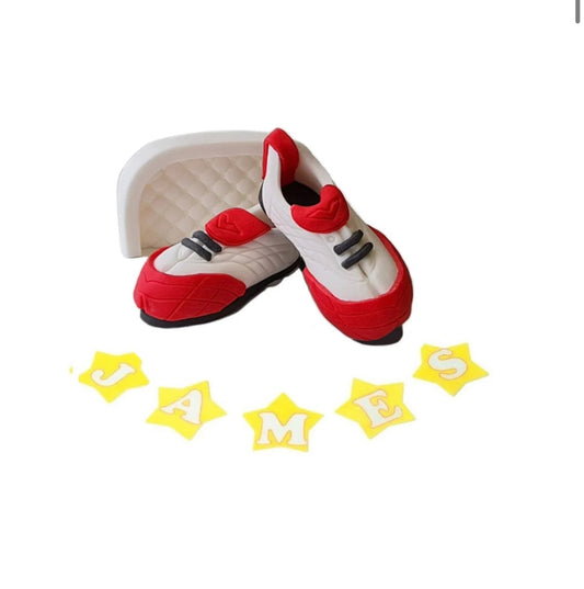 Red Football Boots - Edible Cake Topper