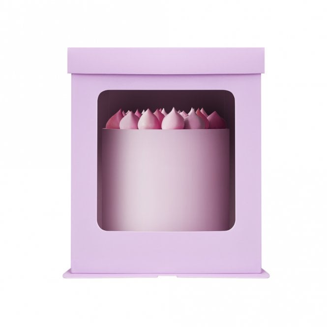 Periwinkle Tall Stylish Cake Box with Window