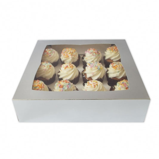 Luxury Satin Silver Cupcake Box