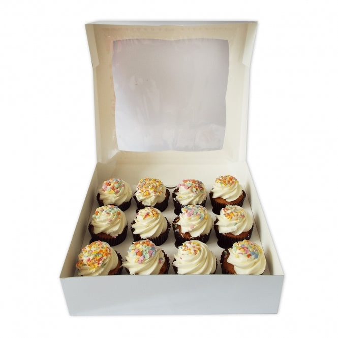 Luxury Satin Silver Cupcake Box