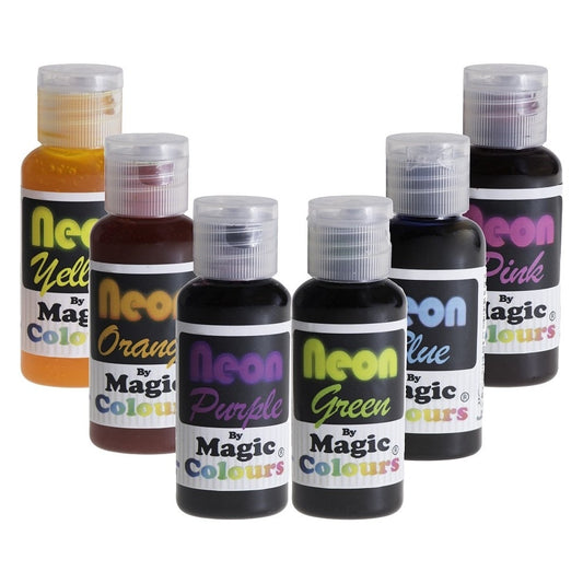 MAGIC COLOURS - Neon Effect Sugarcraft Paste Colours 32g