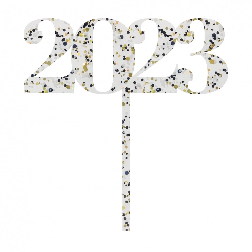 MAKE A WISH - 2023 New Year Cake Topper