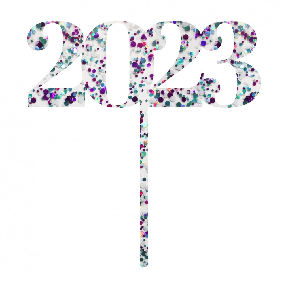 MAKE A WISH - 2023 New Year Cake Topper