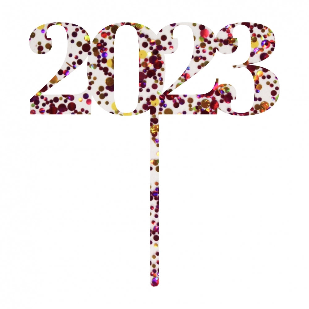 MAKE A WISH - 2023 New Year Cake Topper