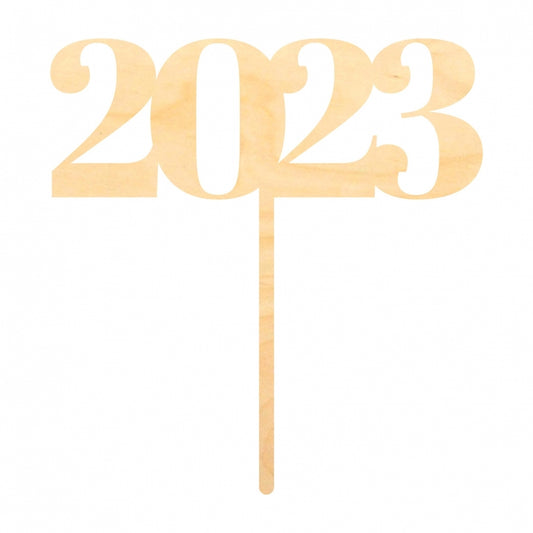 MAKE A WISH - 2023 New Year Cupcake Topper