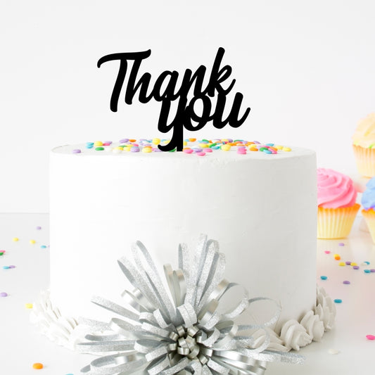 MAKE A WISH - Classic Thank You Cake Topper