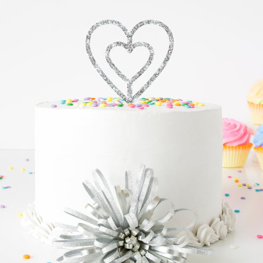 MAKE A WISH - Double Heart Topper