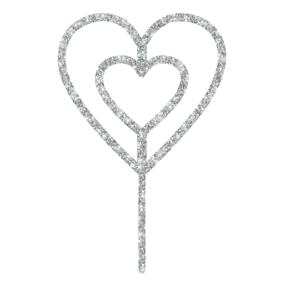 MAKE A WISH - Double Heart Topper