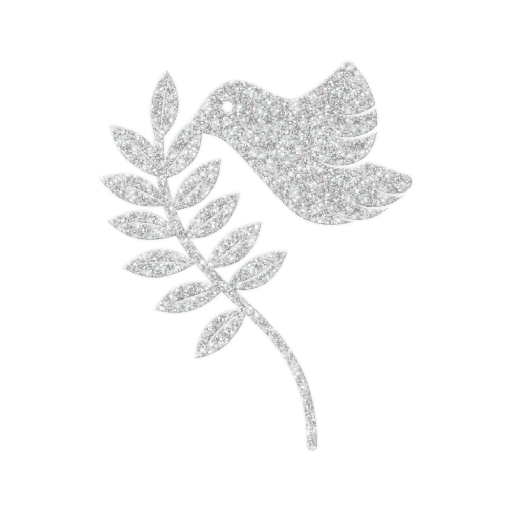 MAKE A WISH - Dove And Olive Branch Cake Topper