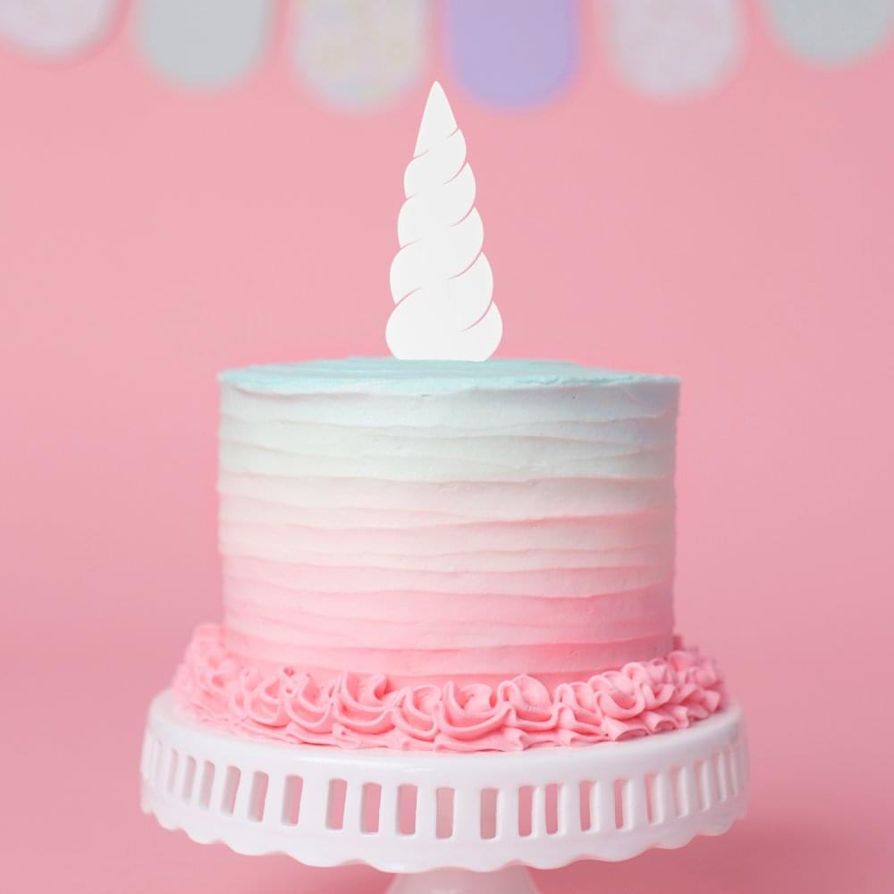 MAKE A WISH - Unicorn Horn Cake Toppers