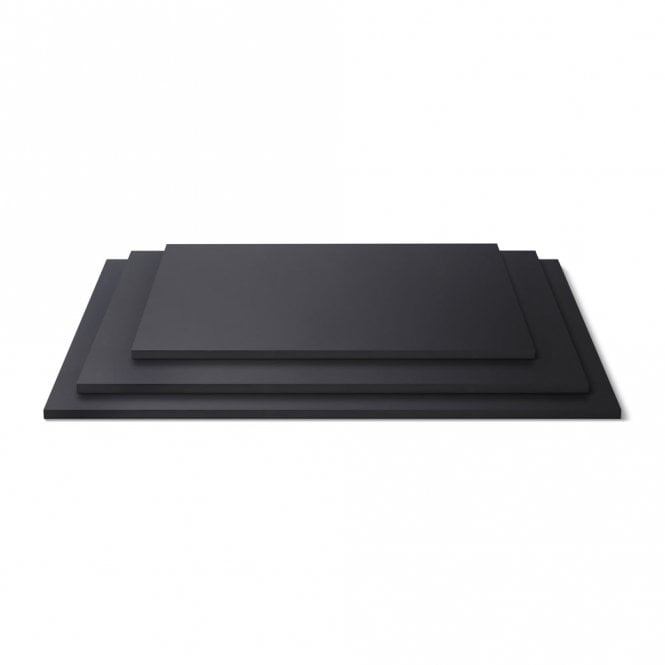 5mm BLACK RECTANGLE MDF BOARD - MATT