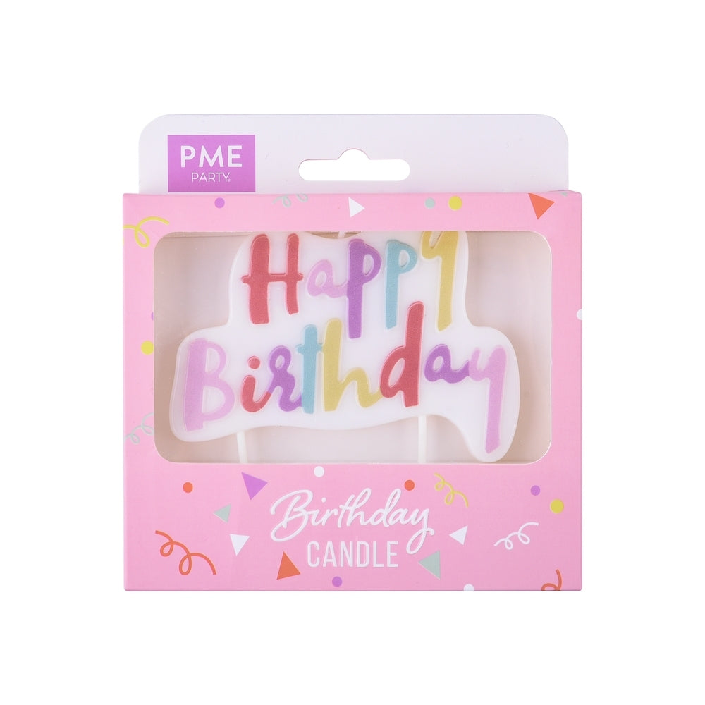 PME - Happy Birthday Candles (7 Colours)